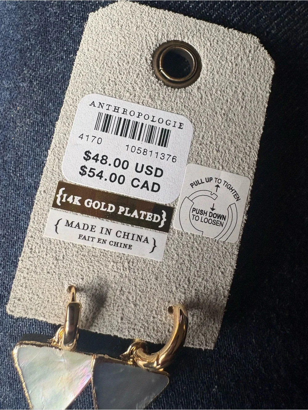Anthropologie Festive Icon Martini Earrings - Picture 4 of 4